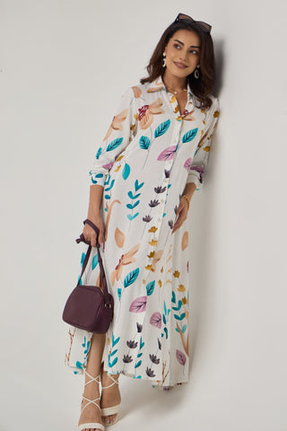 Millie Linen Pocket Midi