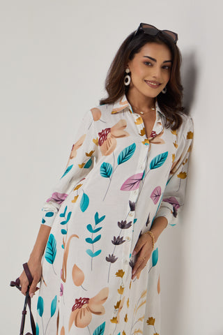 Millie Linen Pocket Midi