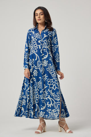 Azure Linen Pocket Midi