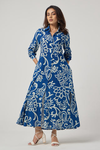 Azure Linen Pocket Midi