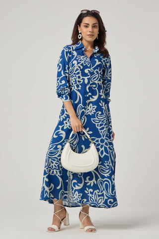 Azure Linen Pocket Midi