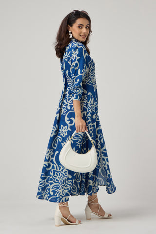Azure Linen Pocket Midi