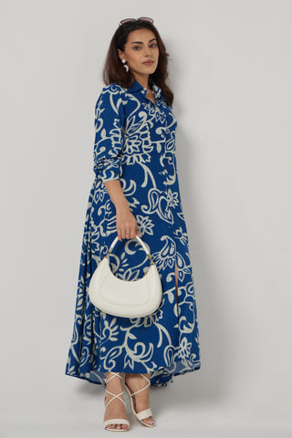 Azure Linen Pocket Midi