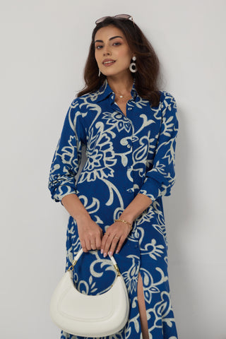 Azure Linen Pocket Midi