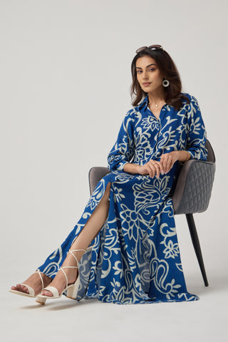 Azure Linen Pocket Midi