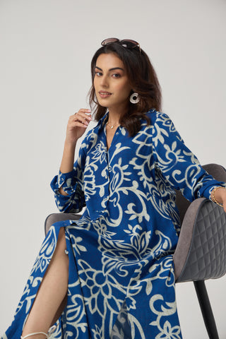 Azure Linen Pocket Midi