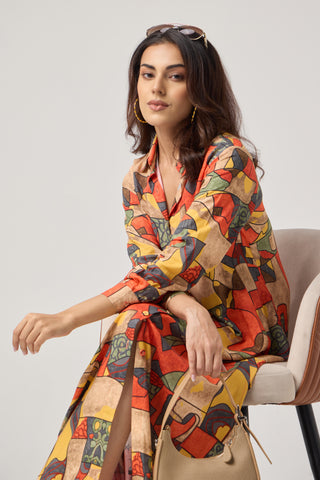 Malade Linen Pocket Midi