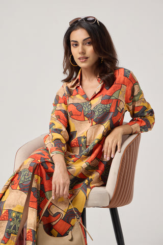 Malade Linen Pocket Midi