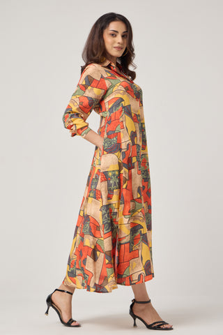 Malade Linen Pocket Midi