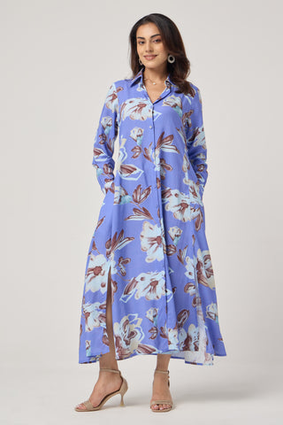 Bloom Linen Pocket Midi
