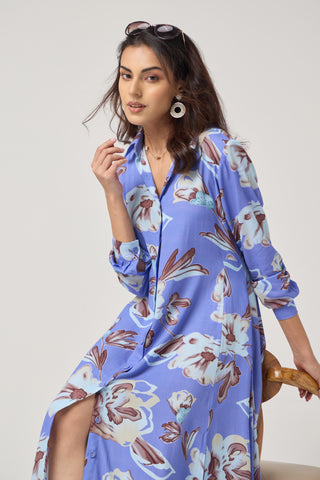 Bloom Linen Pocket Midi
