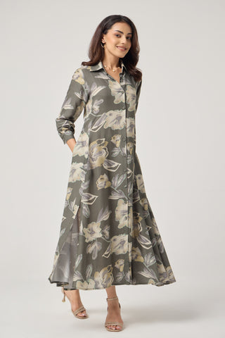 Sage Linen Pocket Midi