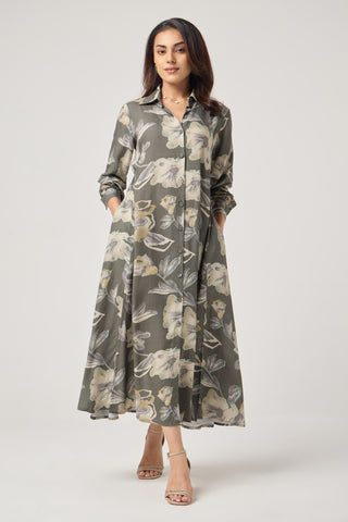 Sage Linen Pocket Midi