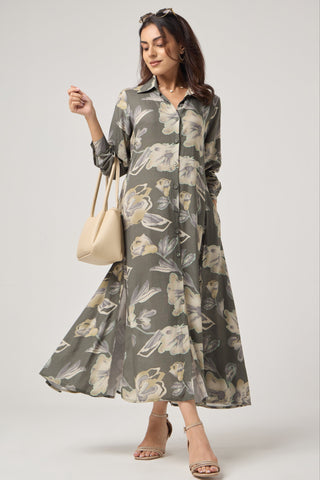 Sage Linen Pocket Midi